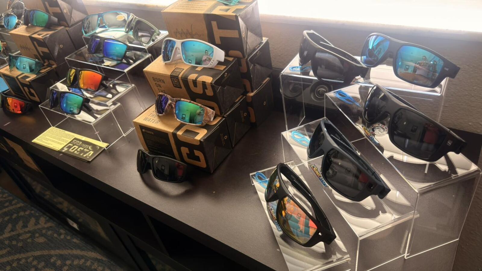 JCSunglasses showroom displays